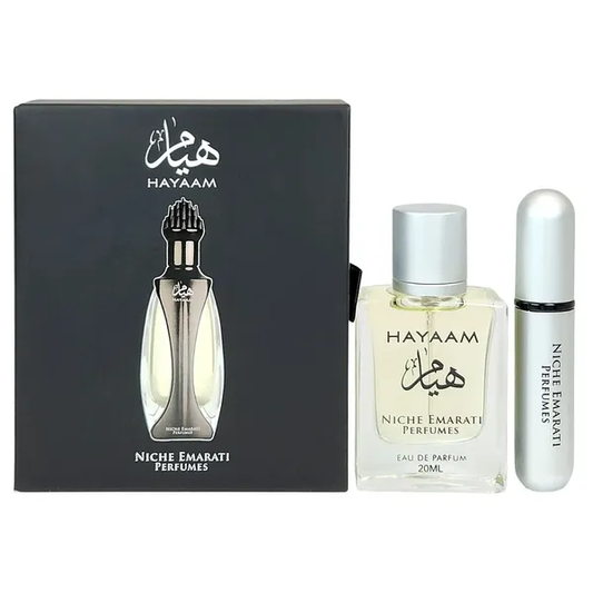 Hayaam - Niche Emarati von Lattafa - Eau de Parfum 20 ml+5 ml Flasche