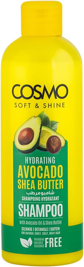 Shampoo 480ML Avocado & Shea Butter – Voedend & Hydraterend (Soft & Shine)