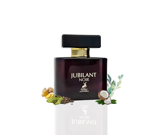 Maison Alhambra Jubilant Noir - 100 ML Eau de Parfum - Dames Parfum Geïnspireerd door Noir de Noir Tom Ford