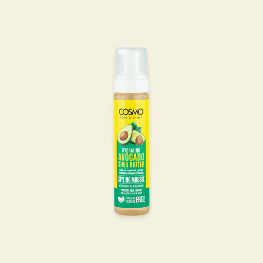 Soft & Shine Hydraterende Styling Mousse 250ML – Avocado & Shea Butter